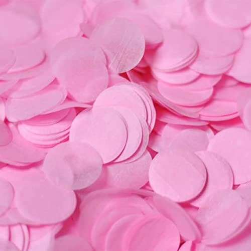 Seidenpapier Konfetti 5000 Stück Rosa Rund Konfetti 2,5cm Papier Kreis Konfetti Punkte für Tisch Hochzeit Geburtstag Party Dekoration