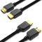 BENFEI HDMI-zu-HDMI-Kabel, 2er-Pack, 4K@60Hz High Speed 6ft HDMI 2.0-Kabel, 18 Gbit/s, 4K HDR, 3D, 2160P, 1080P, Ethernet, Audio Return (ARC) Kompatibel mit UHD-TV, Blu-ray, Xbox, PS4, PC