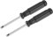 sourcing map Mini Fendue Tournevis, 4.0mm Plat Tête avec Noir Poignée pour Petit Appareils électroménagers, 2 Pcs