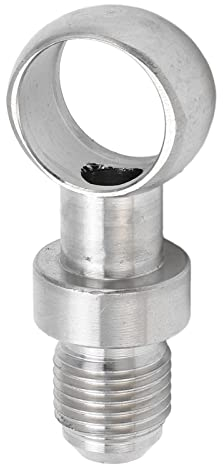 Yosoo Banjo-Fitting Banjo-Adapter 18 Mm auf 6AN-Edelstahl Hervorragende Dichtleistung, Universell für Turbo-Ölleitung