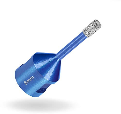 Profi Fliesenbohrer 6mm x M14 - Diamantbohrer für harte Fliesen, Feinsteinzeug uvm. Diamantbohrkrone für Winkelschleifer | rendech® Markenqualität