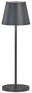 easy! BY FHL Outdoor Akku Tischlampe COSENZA Schwarz ohne Kabel mit USB Anschluss & Ladestation