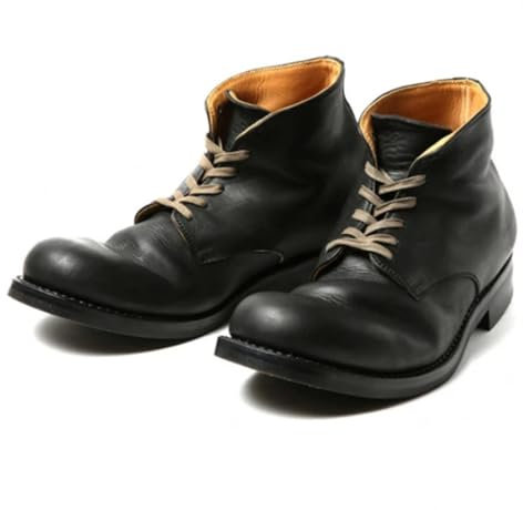 DHAEY Stivaletti da Cowboy for Uomo Tacco Basso Stringati Punta Tonda Comodi Stivaletti Casual in Pelle Antiscivolo Antiscivolo Tradizionali Unisex (Color : Black, Size : 45 EU)