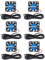 DORHEA 6Pcs 40mm USB Brushless Cooling Fan 40mmx10mm DC 5V Cooling Fan 4010 Mini Computer Fan for Small Appliances Series Replacement
