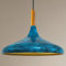 bamyum Champion Hängelampe Küche aus Holz und Metall 35 cm, Pendelleuchte Esstisch, Hängelampe Wohnzimmer, Küchenlampe Hängend, Deckenlampe Kinderzimmer E27, Pendelleuchte für Schlafzimmer, Ocean
