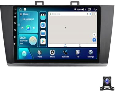 DEHIWI Android 12 Autoradio 2 Din Radio Für Subaru Legacy Outback 2015~2018 9 Zoll Android Mit Navi Stereo Auto Bluetooth Doppel Din Radio Mit Rückfahrkamera FM Radio Carplay/Auto,4 core m150s 2g+32g