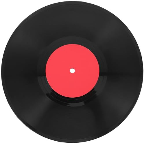 Cabilock Dischi vuoti in vinile decorazione da parete grande 30 5 cm anni 1950 anni rock and-roll musica decorazione per feste finte in vinile vuoto retro