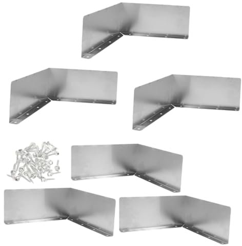 Spritzschutz 6 Stück aus Aluminium Silber für Dachrinnenecken