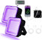 2er-Pack Schwarzlicht Strahler 60W, WINNIW 120 LED UV Schwarzlichtlampe, Wiederaufladbares Dimmbares UV-Licht für Schwarzlichtparty, Neonparty, Halloween, Bodypainting, Fluoreszenzeffekt, Disco