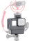 V2 Vlog Case Action Camera Housing Shell Vlogging Cage Frame with Cold Shoe Mount for GoPro Hero 7 6 5 Black for External Microphone & Pro 3.5mm Mic Adapter