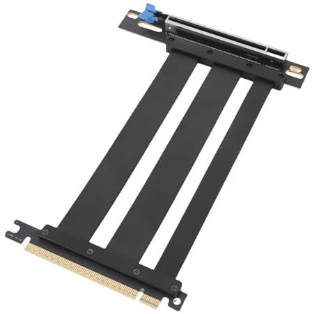 Tonysa PCIe 5.0 X16 Riser Kabel, 128 Gbit/s Hochgeschwindigkeitsverlängerungskabel, Abgeschirmte Vertikale Halterung für GPU, Kompatibel mit PCIe 4.0/3.0, 40cm
