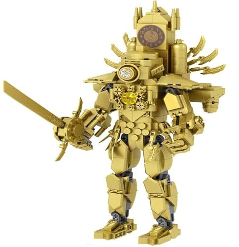 LCTM Skibidi Toilet Titan Building Blocks Toy Cameraman Speakerman Clock TV Man Monitor Action Figure Model Horror Game Multiverse Upgraded Adults Kids Fans Collectible Animation Birthday B