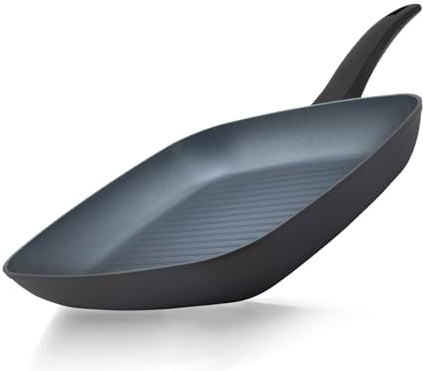 Be Living Grillpfanne – Ø 28 cm – Bratpfanne – Keramik – Induktion – PFAS-frei Antihaftbeschichtung – Delight-Serie