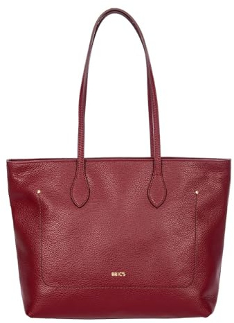 Bric's Leder Schultertasche Gondola Violetta Shoulderbag Rubino weinrot