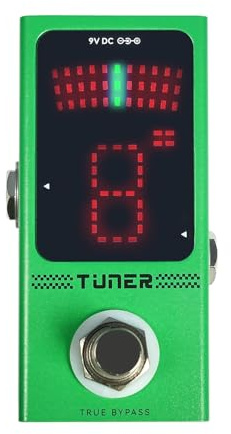 Jiawu M -Vave -Gitarren Tuning Pedal Fast Response HD Display Auto Stummes Ausgang Robustes Designtuner