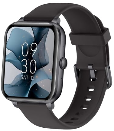 ASWEE Reloj Inteligente Unisex con Llamadas - Pantalla Táctil HD 1.83 Monitor de Ritmo Cardíaco/Sueño + Podómetro + 120+ Modos Deporte + Resistente al Agua IP67 - Compatible iOS/Android