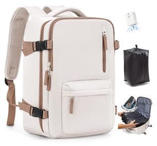 SZLX Vakuum Rucksack mit pumpe Ryanair Handgepäck 40x30x20 Damen Wizzair Handgepäck 40x30x20 Vakuum Reiserucksack mit pumpe Easyjet Wasserdicht Herren für 14-Zoll-Laptops mit Schuhfach
