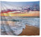 A.Monamour Wanddekor Wandteppiche Blau Ozean Sonnenaufgang Zeit Meer Wellen Strand Natur Landschaft Bild Textil Stoff Wandbehang Tapisserie Wanddekors Vorhänge Bettdecken 180x230cm