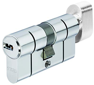 Abus Cylindre à bouton, Laiton Nickelé, 60/30