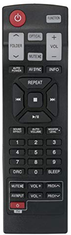 VINABTY AKB73575431 AKB73575422 Replaced Remote fit for LG Soundplate 440 Soundbar LAP440W NB3540 4.1 ch Hi-Fi Sound Bar NB5540 S54A1-D NB4540 S44A1-D NB4542 S44A1-D 300 W NB3520A SHS36-D