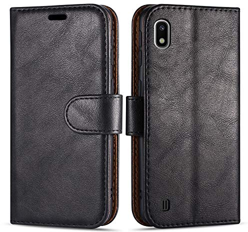 Case Collection pour Coque Samsung A10 - Etui en Cuir avec Fentes Cartes [Blocage RFID] Antichoc [Béquille] Housse Protection pour Coque Samsung Galaxy A10