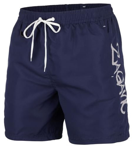 Zagano Adam Lipski Badehose Herren Schwimmhose Herren Badeshorts Herren, 5126 Badehose Herren lang Blue blau, Gr. L