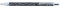 ONLINE 21619/3D - Druck-Kugelschreiber Flash Marble Grey Metall, extra schmal, Metallclip, Internationale D1-Standard-Mine Schreibfarbe schwarz, 1 Stück