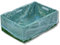 1.000 Stück HDPE Seitenfaltensäcke/Foliensäcke - Mit Seitenfalte - Lebensmittelecht aus 1A Ware - Starke 10 my (Blau-Transluzent, 600 + 400 x 800 mm)