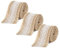 Fcslvy Naturel Blanc Dentelle Toile De Jute, 3 Rouleaux Ruban Jute Dentelle, pour Bricolage Décoration de Mariage, Les Emballages-Cadeau, Déco Mariage Artisanat