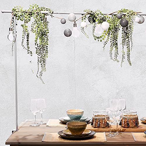 matrasa Tafelklemme ausziehbar - 140 bis 250 cm - Tisch Dekostange Deko Tischgestell Dekohänger (Schwarz)