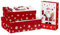 3-tlg. Set Geschenkboxen Weihnachten in 3-D-Optik Geschenkkarton für Weihnachten Weihnachtsverpackung Farbe Nikolaus