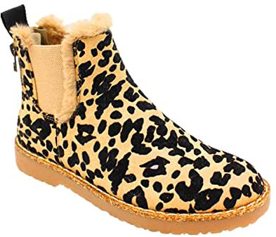 Stivali Invernali da Donna, Punta Rotonda per Scarpe da Ginnastica Invernali con Zeppa Nascosta, per Donne e Ragazze