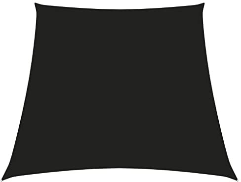 INLIFE Sonnensegel Oxford-Gewebe Trapezförmig 3/4x2 m Schwarz