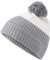 FALKE Unisex Beanie-Mütze Trekking Rib Hat with Pompom U BE Wolle Funktionsmaterial schnelltrocknend warm 1 Stück, Weiß (Off-White 2040), ONESIZE