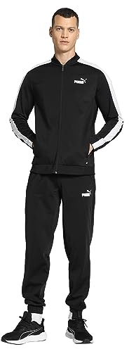PUMA Herren Baseball Tricot Suit Trainingsanzug, Schwarz, L
