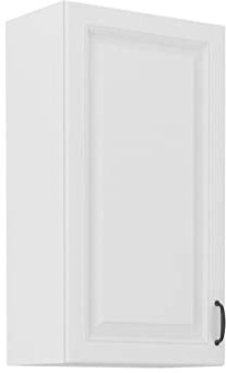 Mirjan24 Küchenschränke Retroline Unterschrank Hängeschrank Spülenunterschrank Herdumbauschrank Eckunterschrank Backofenschrank Küchenzeile (Weiß, Hängeschrank 50 G-90 1F)