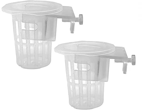 2 Stück Aquarium Pflanzenhalter Wasserpflanzentopf Aquarium Pflanzentöpfe mit Loch und Schraube Mini Fish Tank Decoration von Emersen Aquarienpflanzen