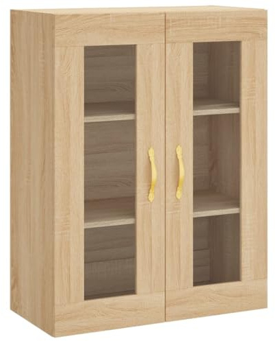 vidaXL Wandschrank Sonoma-Eiche 69,5x34x90 cm