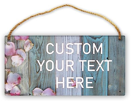 Panneau en bois personnalisé - rustique avec image et nom pour anniversaire de mariage ou cadeau d'anniversaire