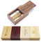 Personalisierte USB-Stick + Geschenkbox aus Holz massiv mit Gravur Wunschtext Herz Liebe Hochzeit Wunschgravur Speicherstick Flash Drive 32/64/128 GB 3.0 Geschenkidee individuell (Rosenholz, 64GB 3.0)