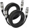 EBXYA Cable XLR, 5 m, 2 Unidades, Macho a Hembra, Simétrico para Micrófono, Mezclador y Estudio de Grabación