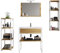 VCM Mueble Lavabo 5 Piezas Conjunto Mueble baño Lavabo Madera Metal Estilo Industrial Bitila 80 V2 Mueble Lavabo 5 Piezas Conjunto Mueble baño Lavabo Madera Metal Estilo Industrial Bitila 80 V2