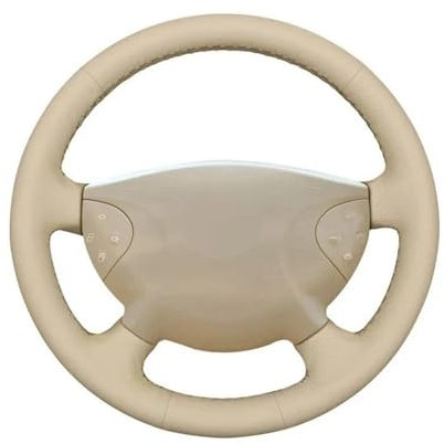 Auto Lenkradabdeckung Künstliches Leder-Auto-Lenkradbezug Handgenäht Beige Für Mercedes Für Benz E-Klasse W211 G-Klasse W463 2002–2007 Lenkradhülle