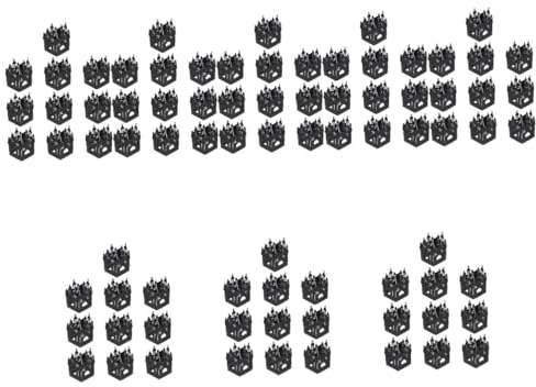 Ciieeo Partyzubehör 160 STK Halloween Lampenschirme Papier Halloween-Dekorationen Halloween-led-teelichter Schwarze Kerzen Bienenwachskerzen Heimdekorationen Lichtkasten Muffinpapier