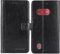 TienJueShi Noir Flip Retro Support à Rabat Cuir Housse Coque pour Doro 1880 2.4 inch Étui Cas Couverture Protecteur Case Portefeuille Cover