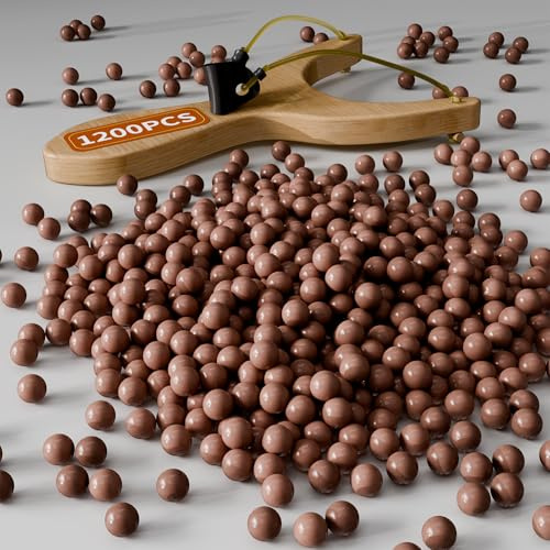 DUHARS Lanceuse à munitions (biodégradables), boules d'argile pour lance-pierre, jumeaux, lance-gorge, chasse, lance-pierre professionnelle, balle d'argile