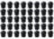xianynow 40 Pcs Black Round Plastic Pipe Plug, 16mm, Anti-Scratch, Furniture Leg Caps & End Caps
