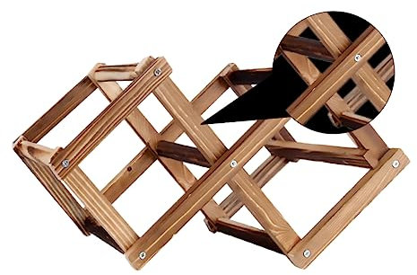 Amosfun 1pezzi Portabottiglie Pieghevole Per Vino Supporto Per Conservazione Del Vino Scaffale Per Accessori Per Mobiletto Pieghevole Per