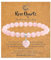 NHPY 1 Pezzi Bracciali ametista perline, Quarzo rosa pietra naturale, Bracciale quarzo rosa, Bracciale perline donna