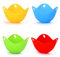 4 Pcs Egg Poacher Cups With Round Bottom for Air Fryer Easy Release Poach Pods Multi Coloured Poach Egg Pods Molds Work for Egg Poacher Pan Cookware Boiler Steamer Microwave